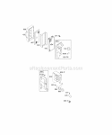 Air Cleaner Muffler Diagram and Parts List for  Briggs and Stratton Engine